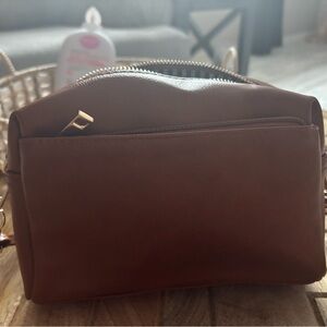 Brown Leather Crossbody Bag